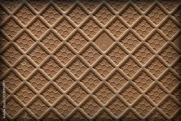 Obraz Ceramic tile underside texture background. Darkening along the edge.