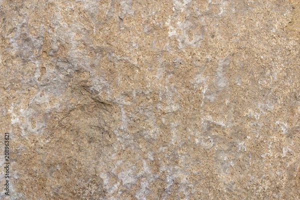 Obraz Texture is a light brown stone with white veins. Inclusions of grains of sand and minerals. Rock texture