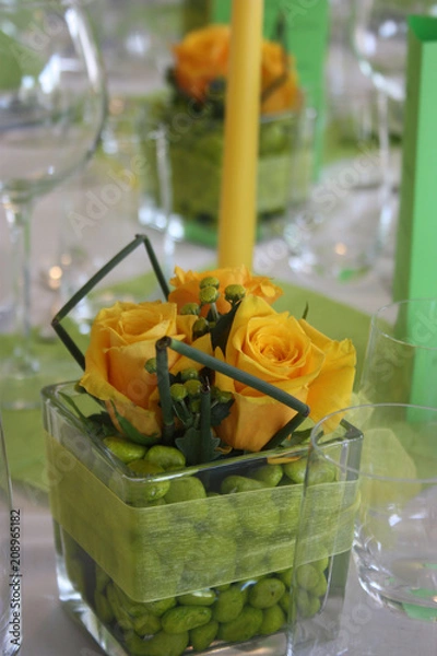 Obraz basket with flowers