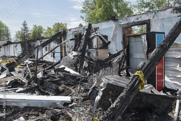 Obraz Burned out Motel