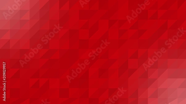 Fototapeta Red White Low Poly Vector Background
