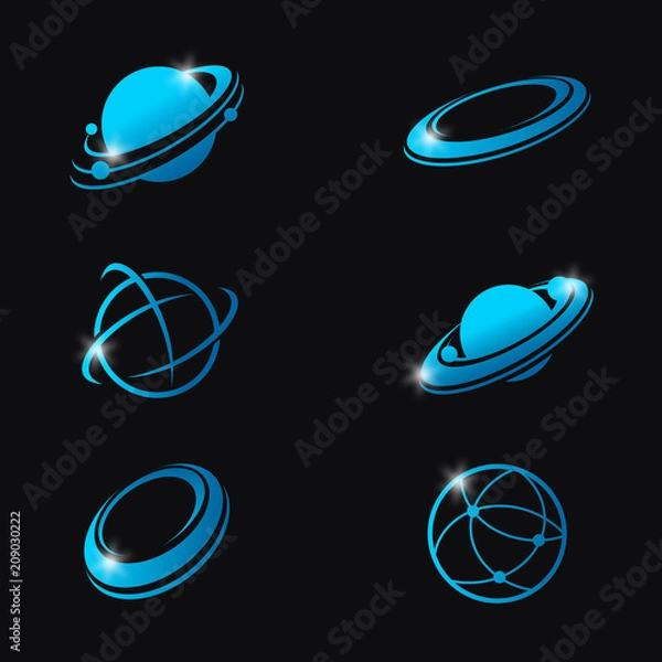 Obraz Planet Logo abstract design vector template