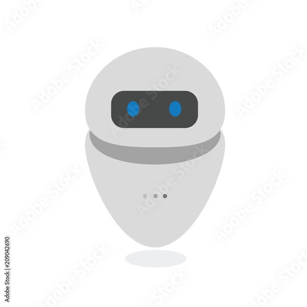 Obraz Oval shaped Robot Vector
