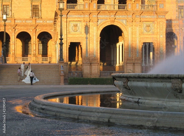 Obraz wedding in the plaza