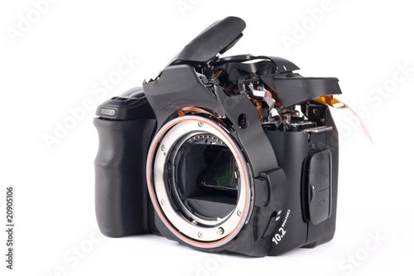 Obraz Broked DSLR camera