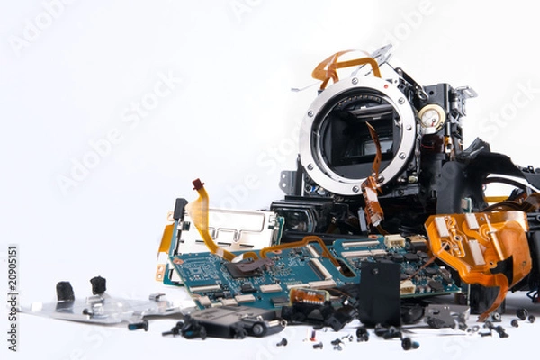 Obraz Broked DSLR camera