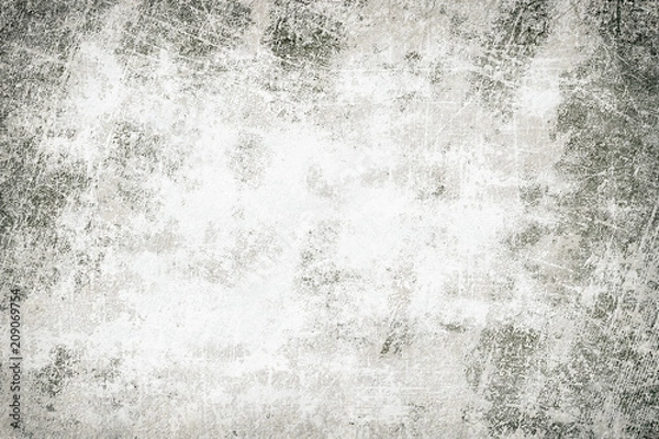 Fototapeta Grey grunge background. Abstract texture of a concrete wall
