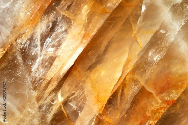 Obraz Agate yollow stratified sample