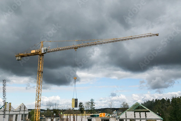 Obraz  crane on the construction site