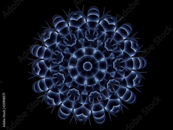 Obraz Blüte - isoliert - 3D