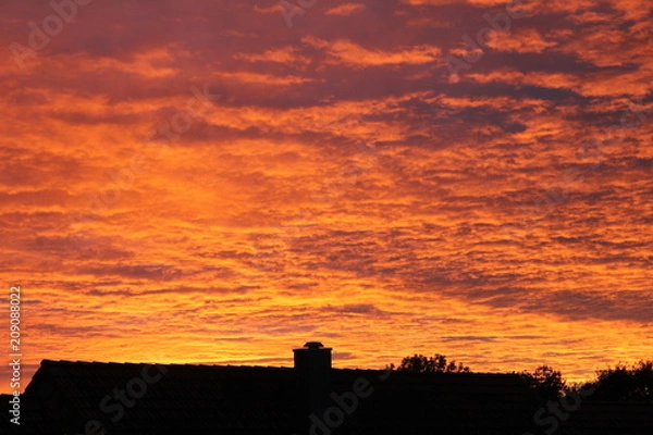Obraz Abendrot über Ellwangen