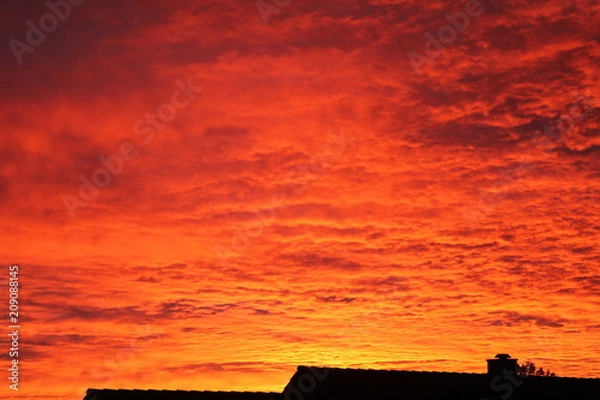 Obraz Abendrot über Ellwangen