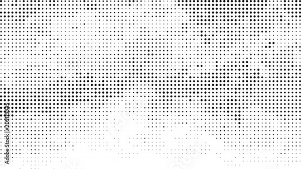 Fototapeta Halftone dotted background. Halftone effect vector pattern. Circle dots isolated on the white background.