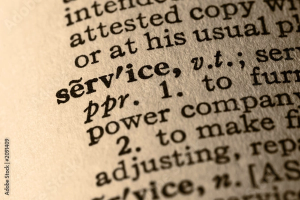 Fototapeta the word service