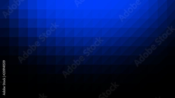 Fototapeta Blue Black Low Poly Vector Background