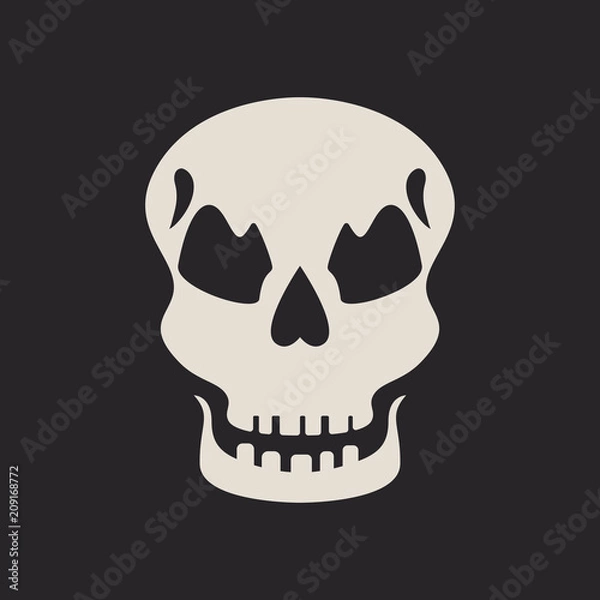 Fototapeta Evil skull icon