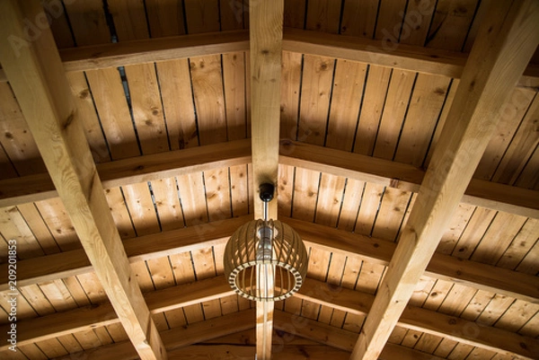 Fototapeta Wood beam ceiling