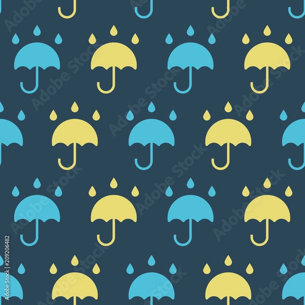 Obraz Pattern with rain umbrella