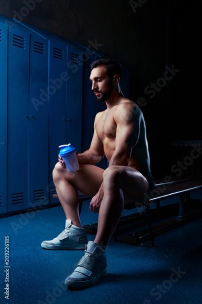 Obraz handsome muscular athletic man