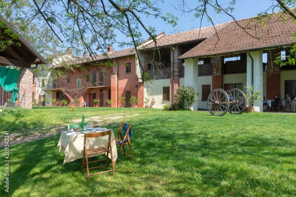 Obraz farm in Lombady plain, Italy