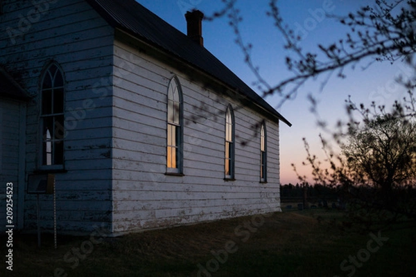Obraz dusk church