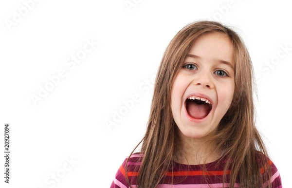 Obraz Rufendes Mädchen