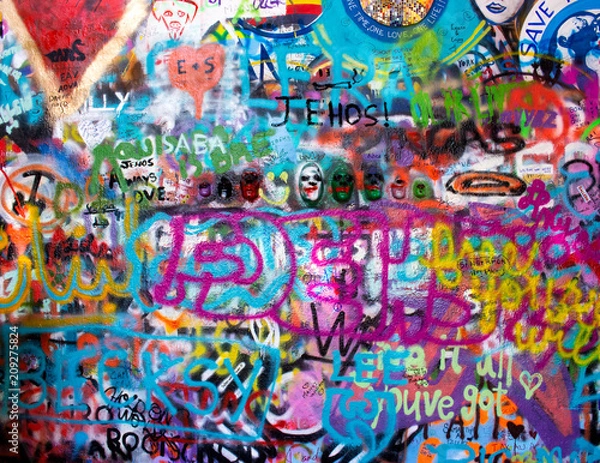 Obraz john lennon wall w pradze