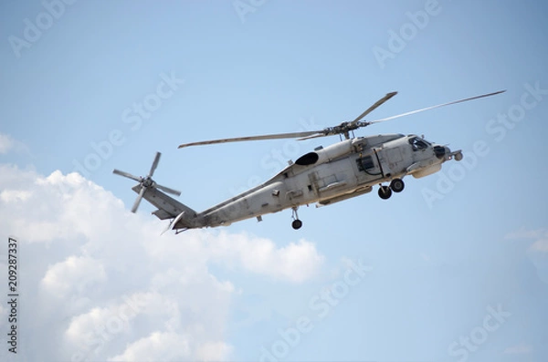 Obraz Black hawk helicopter rescue team