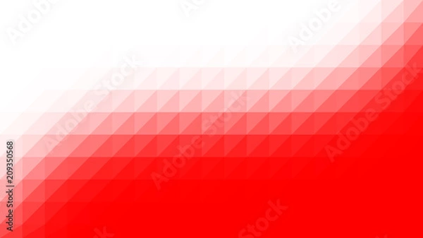 Fototapeta Red White Low Poly Vector Background