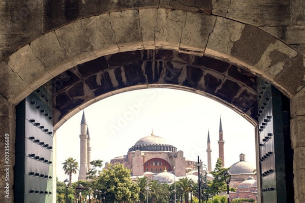Obraz Mosque Aya Sofia in Istanbul, Turkey