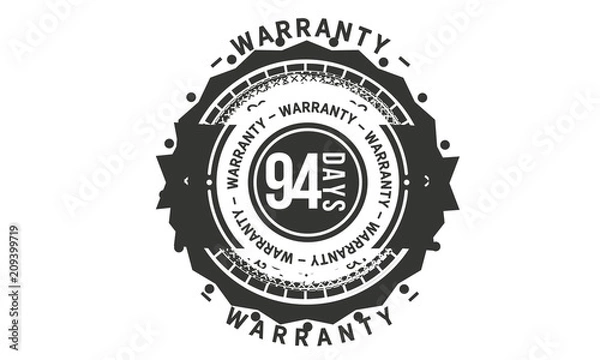 Obraz 94 days warranty icon stamp guarantee