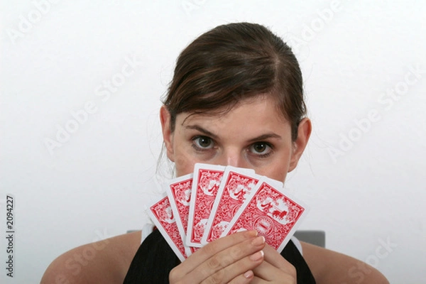 Fototapeta poker face