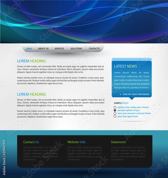 Obraz web design vector template