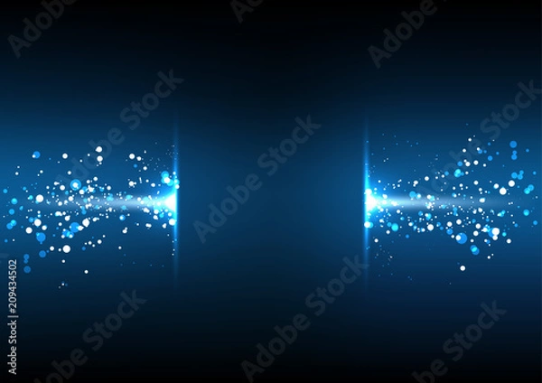 Obraz background abstract polygon data technology communication vector design illustration