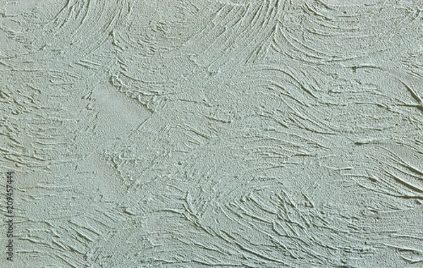Fototapeta Green rough wall textured background. Abstact stucco. Texture of plaster on the wall.
