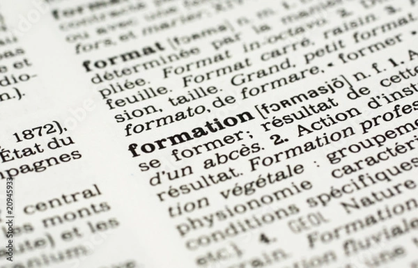 Obraz définition du mot formation