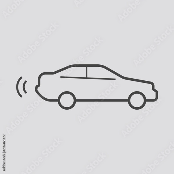 Obraz Car radar icon, Vector