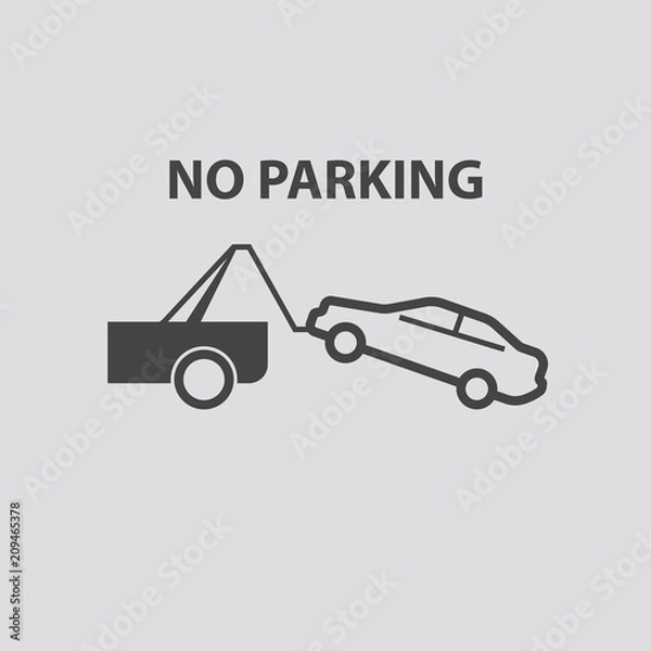 Obraz No parking icon, Vector
