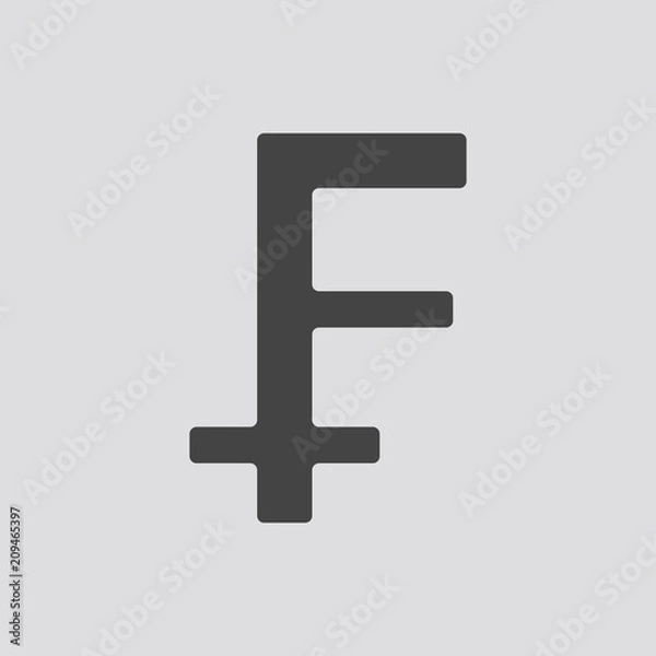 Obraz Franko crypto currency icon, Vector