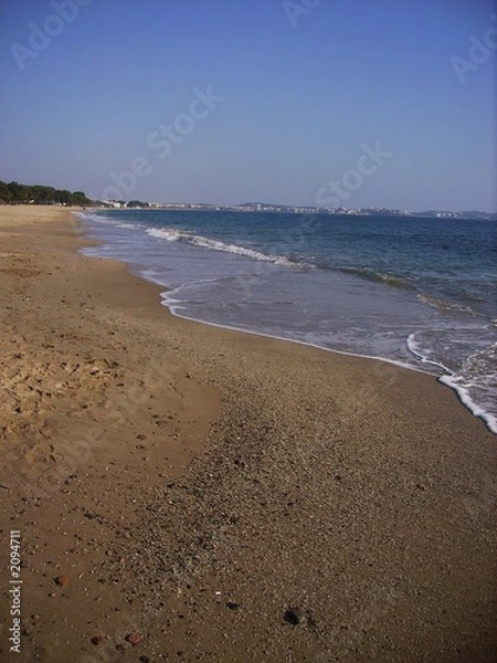Obraz deserted beach with pebbles