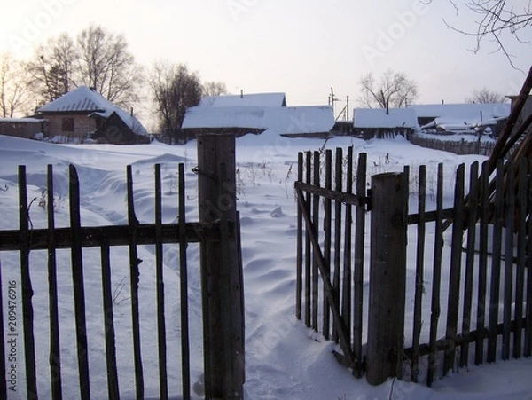 Obraz snow village 2