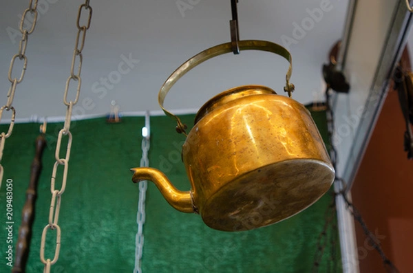 Obraz Shiny copper teapot