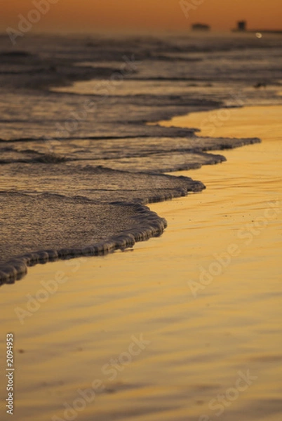 Fototapeta sunset reflection