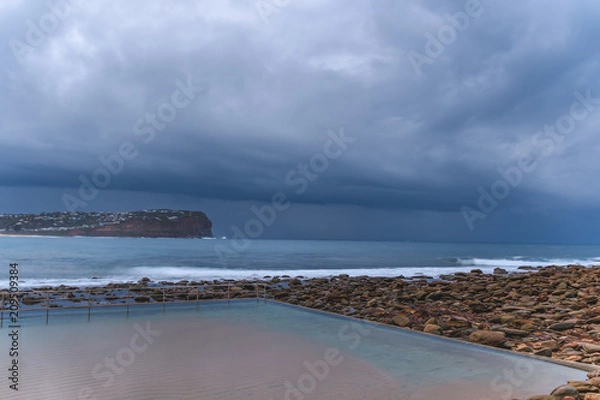 Fototapeta Sea Pool Seascape and Shelf Cloud