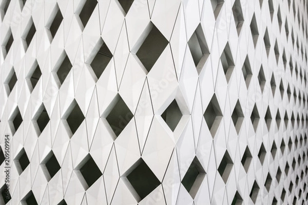 Fototapeta Detale architektoniczne biały wzór ściany