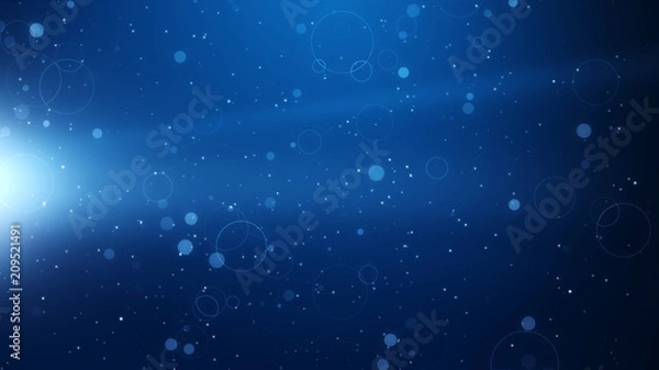 Obraz Magic background particle effect, simple background motion graphic