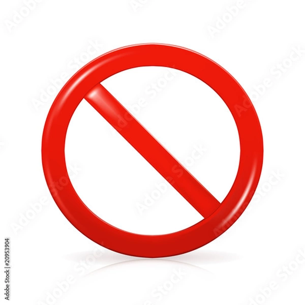 Fototapeta Not Allowed Sign
