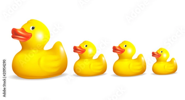 Fototapeta Rubber ducks