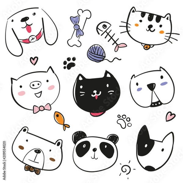 Obraz animals sketch design
