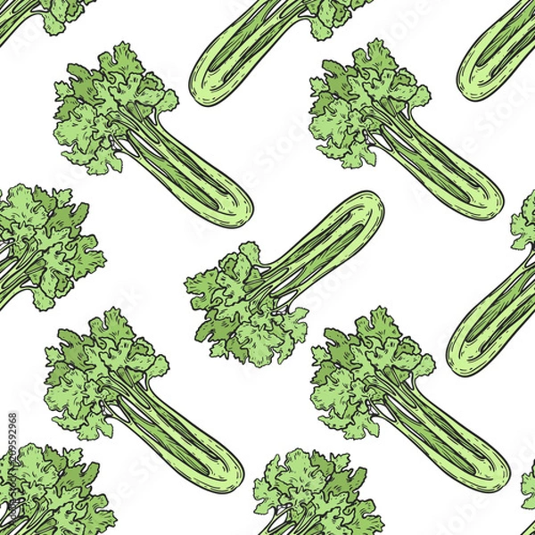 Fototapeta celery pattern